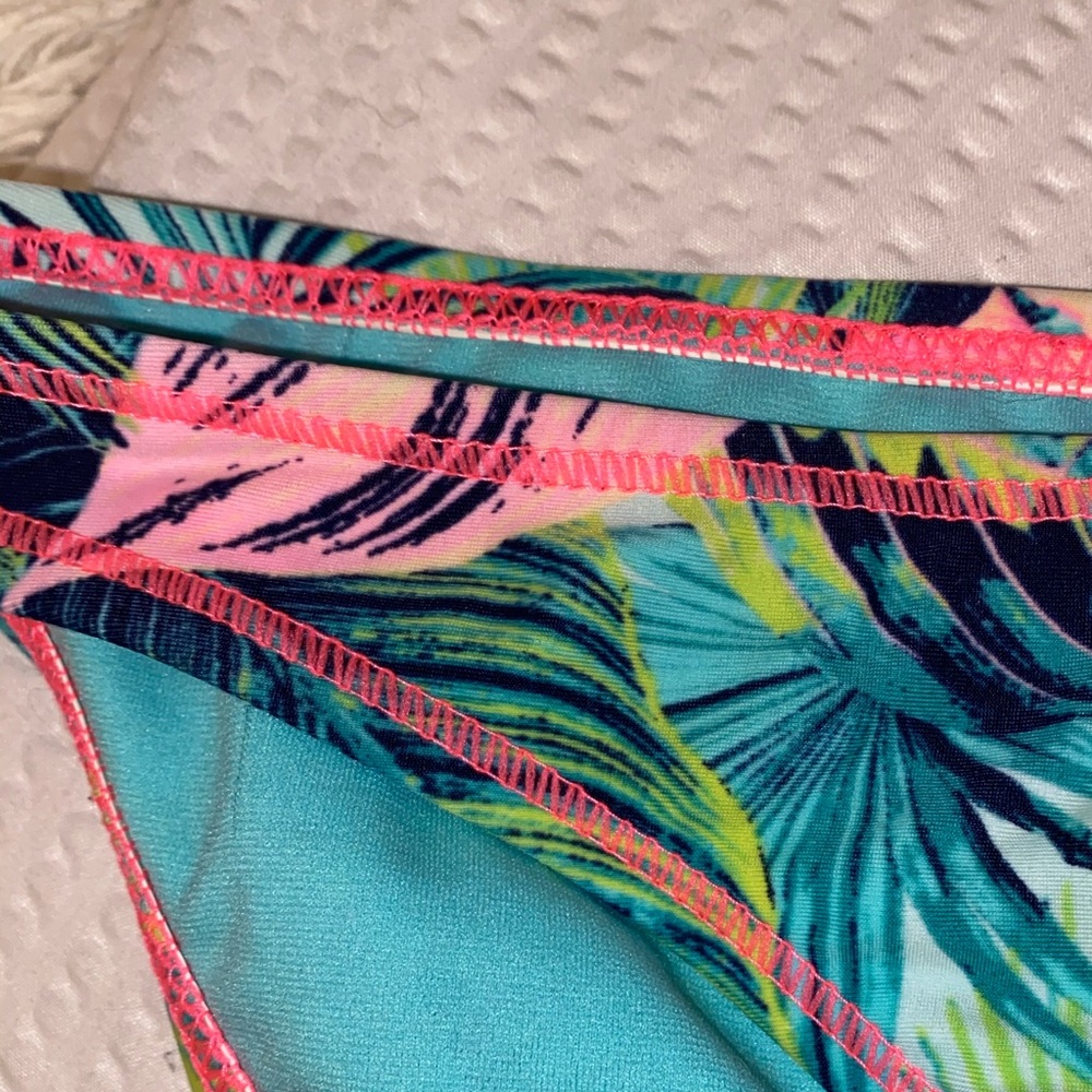 brightly colored bathing suit bottoms